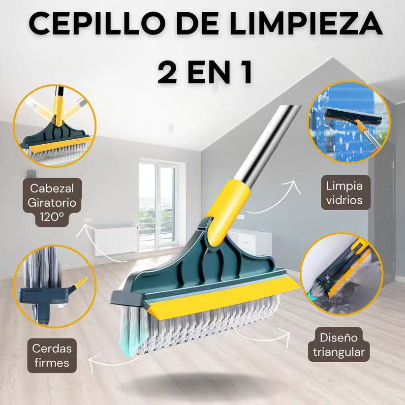 Cepillo de limpieza 2 en 1 ajustable de 120°