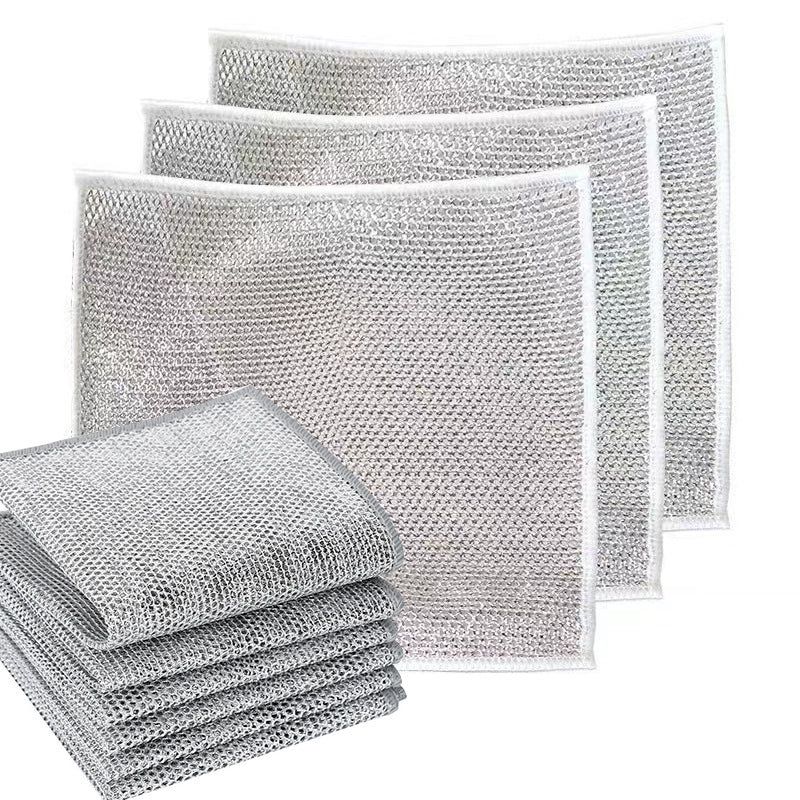Pack de 3 paños de limpieza de malla de alambre